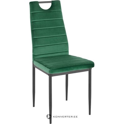 Tumši zaļš samta krēsls (mandy)