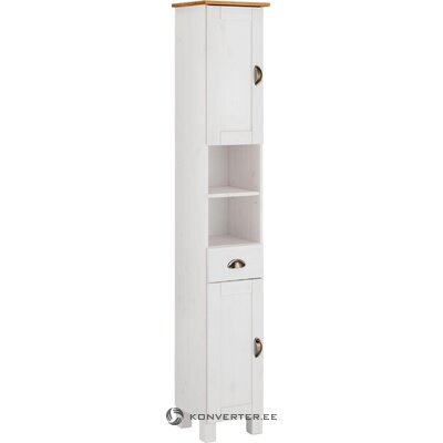 White tall bathroom cabinet (oslo) intact