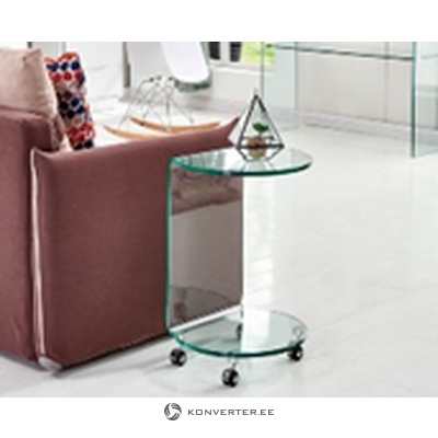 Ümmargune Klaasist Diivanilaud (Kara)