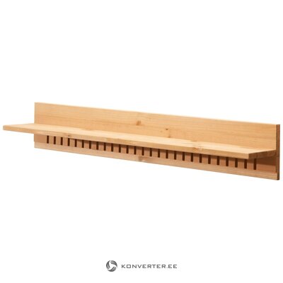 Small solid wood wall shelf