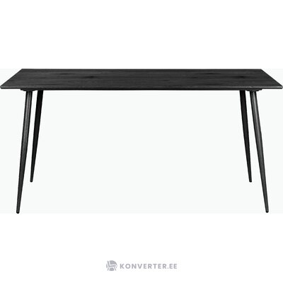 Musta ruokapöytä (160cm) (eadwine)