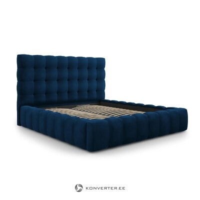 Tumši zila gulta ar glabāšanas mamaia (micadoni homes) 160x200 neskarta