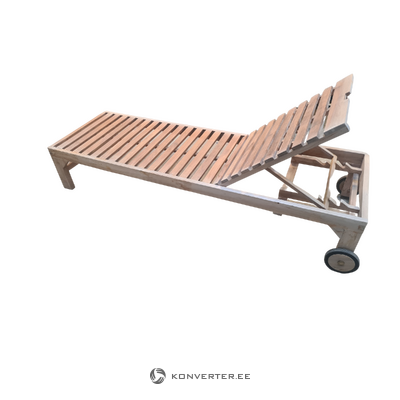 Solid wood garden deck chair Andorra (house nordic) with beauty flaws.