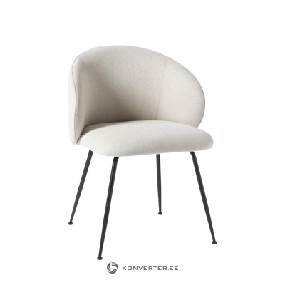 A light gray-black chair (luisa) with a beauty flaw