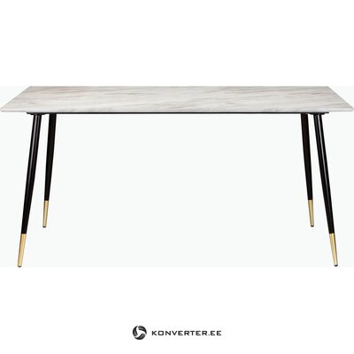 Marmuro imitacinis valgomojo stalas (160cm) (eadwine)