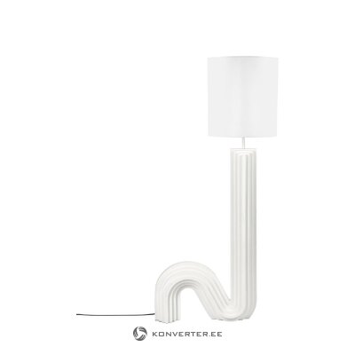 White resin design floor lamp (luomo) 153cm with beauty flaw