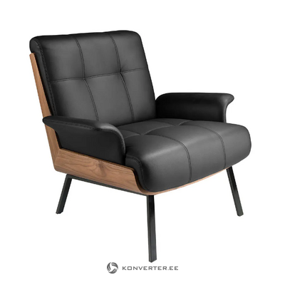 Melns atpūtas krēsls (Angel Cerdá)