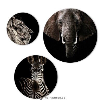 Gyvūnai | Apskritimo meno rinkinys (Malerifabrikken) 30Ø / 40Ø / 50Ø