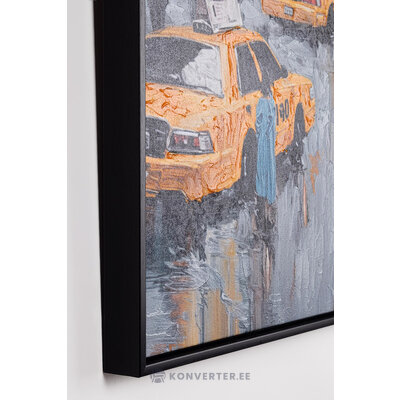 Mustakehystetty maalaus (Midtown) 82x82