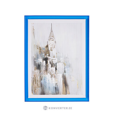 Turquoise Wall Picture with Acrylic Frame (Kenju) 60x80