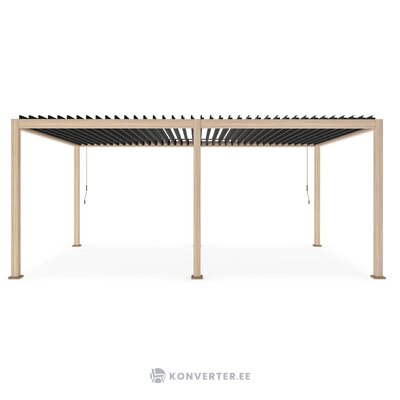 Pergola ocean natural-charc (bizzotto) 3.6x6m