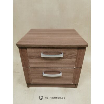 Brown small bedside table