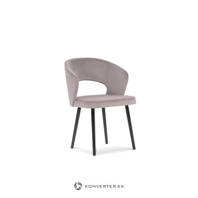 Chair (eliana) bsl concept lavender, velvet, black beech wood