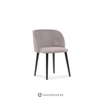 Chair (ivy) bsl concept lavender, velvet, black beech wood