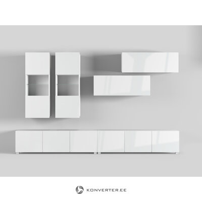 Set of wall cabinets (gizem) bsl concept white, mdf