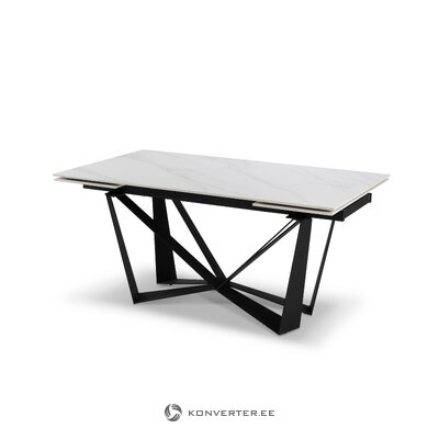 Extendable dining table (raphael) bsl concept white, quartz