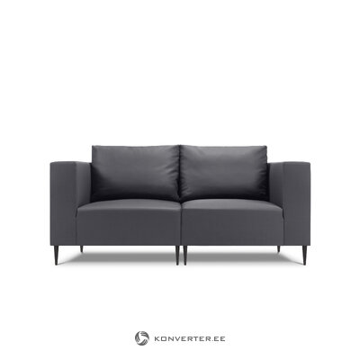 Garden sofa (fiji) calme jardin dark grey, vinyl, black metal