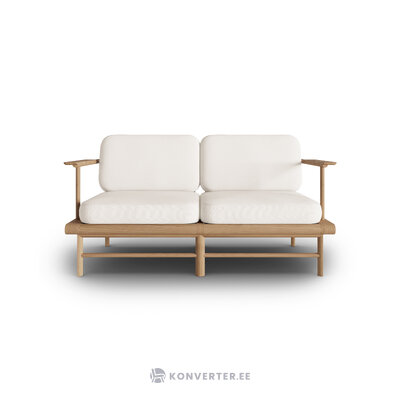 Garden sofa &quot;belize&quot; white, structured fabric