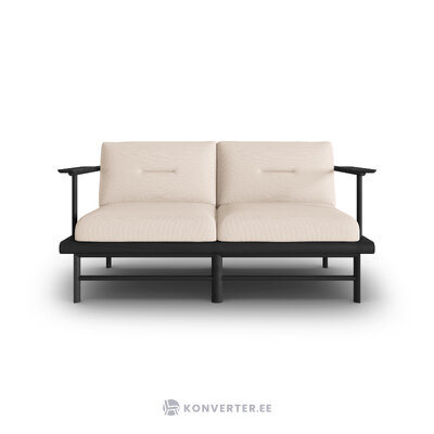 Outdoor sofa &#39;Hawai&#39; light beige, structured fabric