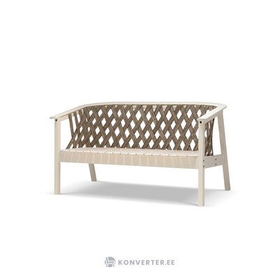 Outdoor sofa &#39;catalina&#39; white, white ash wood