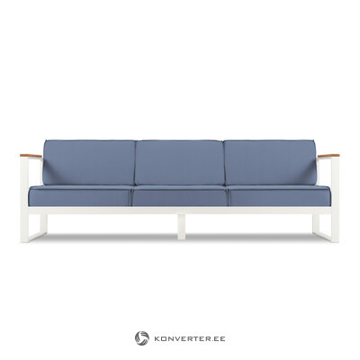 Садовый диван (Таити) спокойный жардин светло-голубой, структурная ткань