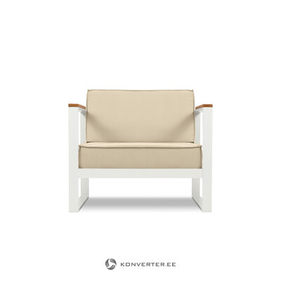 Кресло (Таити) Calme Jardin бежевый, структурная ткань