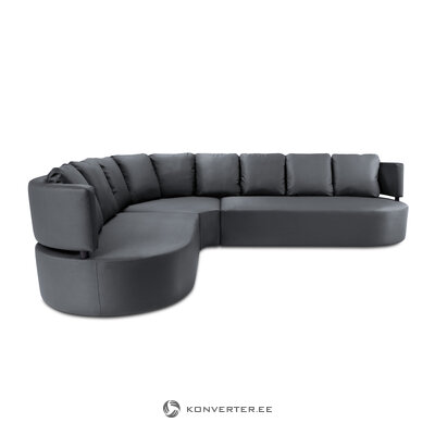 Outdoor sofa (barts) calme jardin dark grey, vinyl, without legs, left