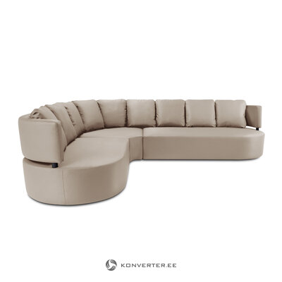 Outdoor sofa (barts) calme jardin beige, vinyl, without legs, left