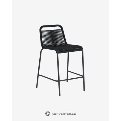 Черный плетеный барный стул lambton (kave home) h=62cm целый