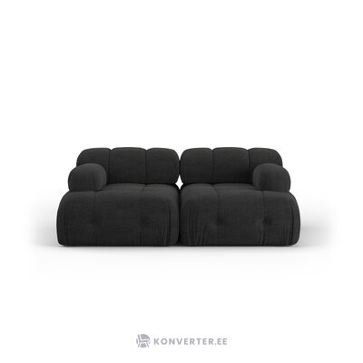 Modulārais dīvāns &#39;ferento&#39; melns, strukturēts audums