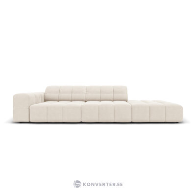 Velvet sofa &quot;chicago&quot; light beige, velvet, better