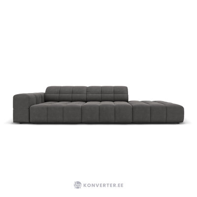 Aksominė sofa &#39;chicago&#39; pilka, aksominė, geriau