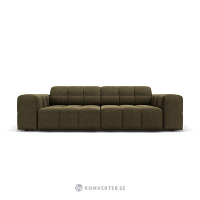 Aksominė sofa &#39;chicago&#39; žalia, aksominė