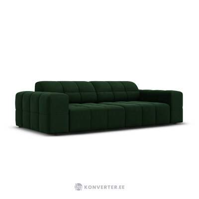 Samta dīvāns &#39;chicago&#39; pudele zaļa, samta