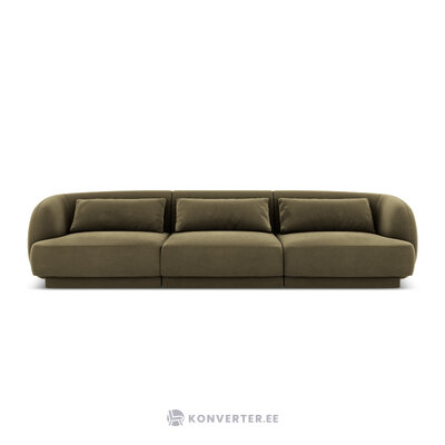 Aksominė sofa &#39;tulumas&#39; žalia, aksominė