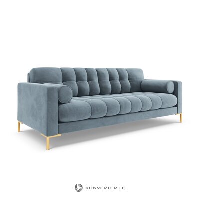 Светло-голубой бархатный диван с недостатком красоты бали (космополитический дизайн)