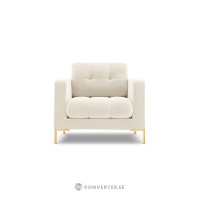 Šviesiai smėlio spalvos fotelis Bali (Cosmopolitan Design)