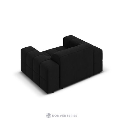 Velvet armchair (chicago) black, velvet