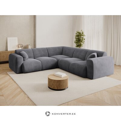 Темно-серый угловой диван Нолио (дизайн Космополит)