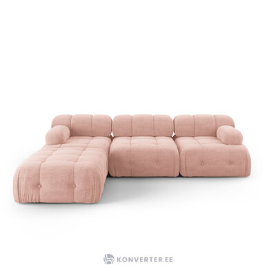 Modular sofa &#39;ferento&#39; pink, structured fabric