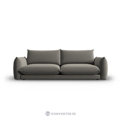 Velvet-sohva &#39;naima&#39; tummanharmaa, samettia