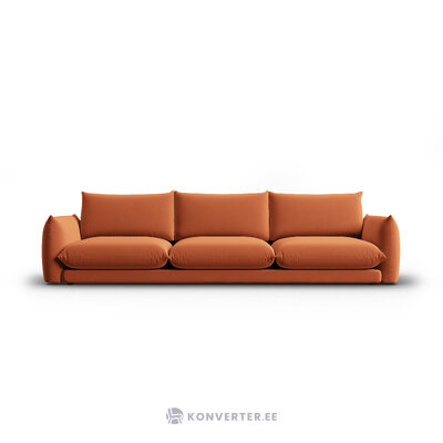 Velvet sofa &quot;naima&quot; terracotta, velvet