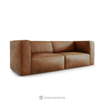 3-местный диван (muse) christian lacroix 238см коричневый, натуральная кожа