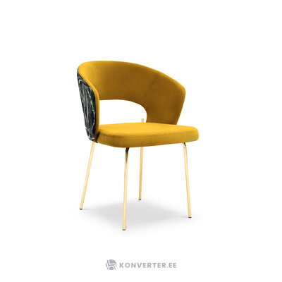 Kėdė (orpin) christian Lacroix yellow 2, aksomas, auksinis metalas