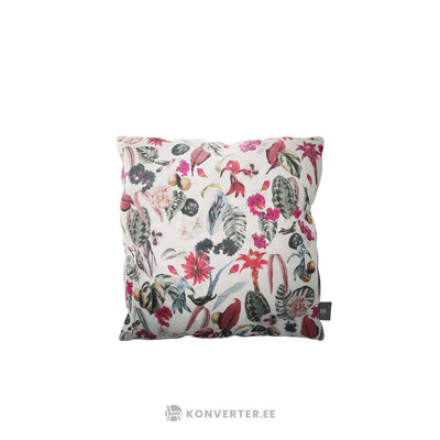 Decorative pillow (tropical) christian lacroix jungle pattern, velvet