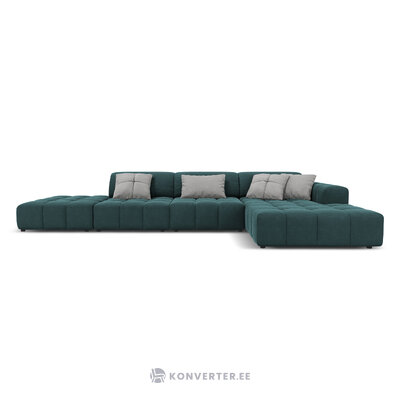 Velvet sofa (luc) benzinas, aksomas, juodas plastikas, geriau