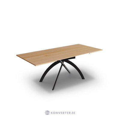 Jatkettava pöytä (victor) christian lacroix 75x90x160, puu, luonnon tammiviilu