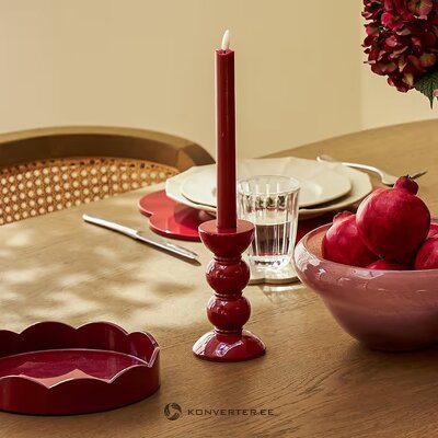 Cherry red LED candles 2pcs