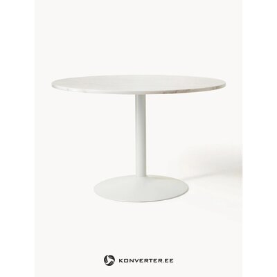 Valge Marmorist Ovaalne Söögilaud (Miley)