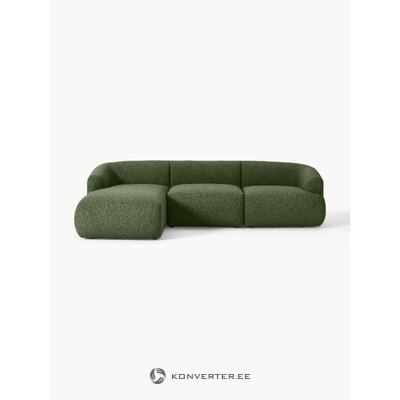 Vihreä modulaarinen kulmasohva (sohva)